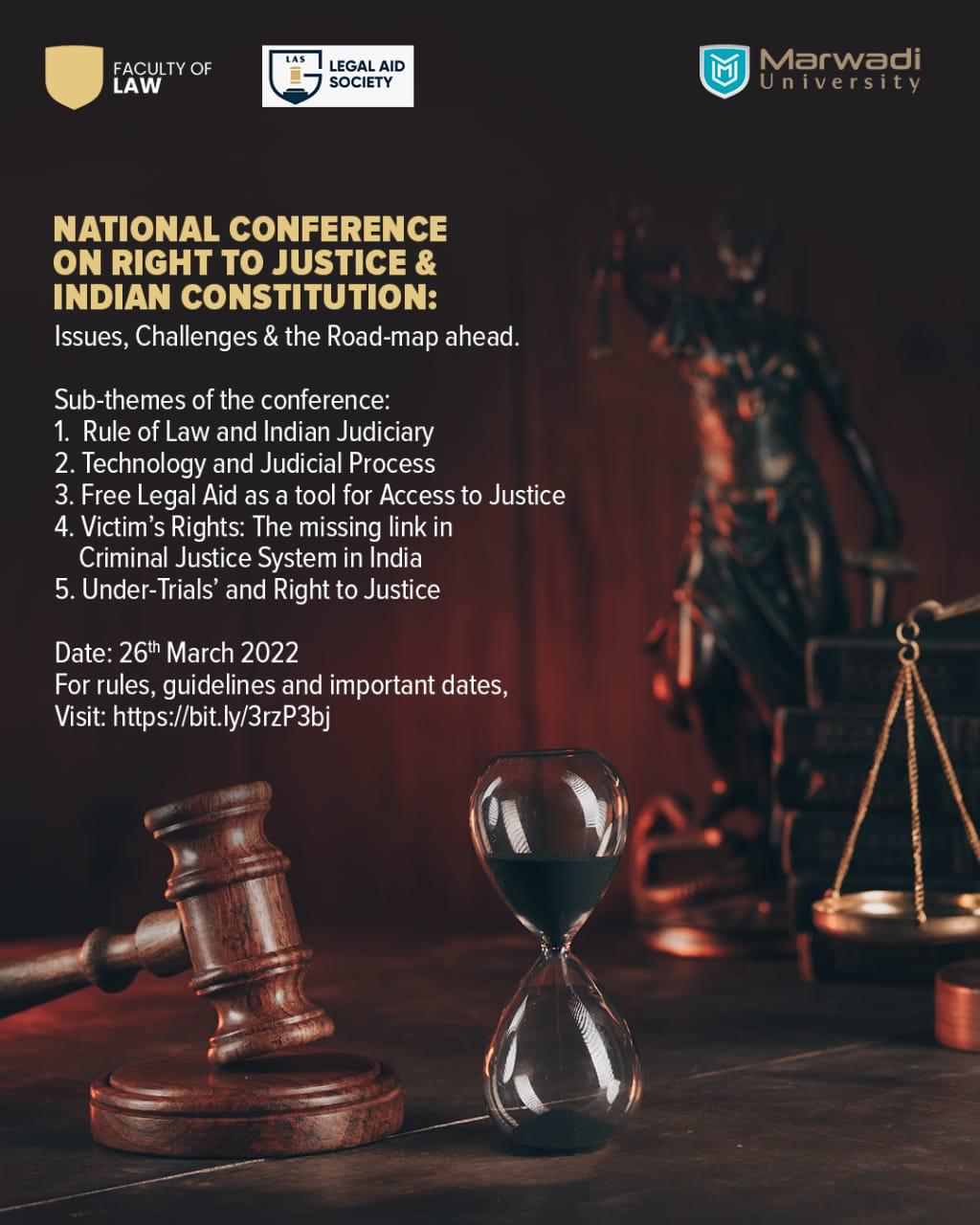 One Day National Conference On Right To Justice And Indian 